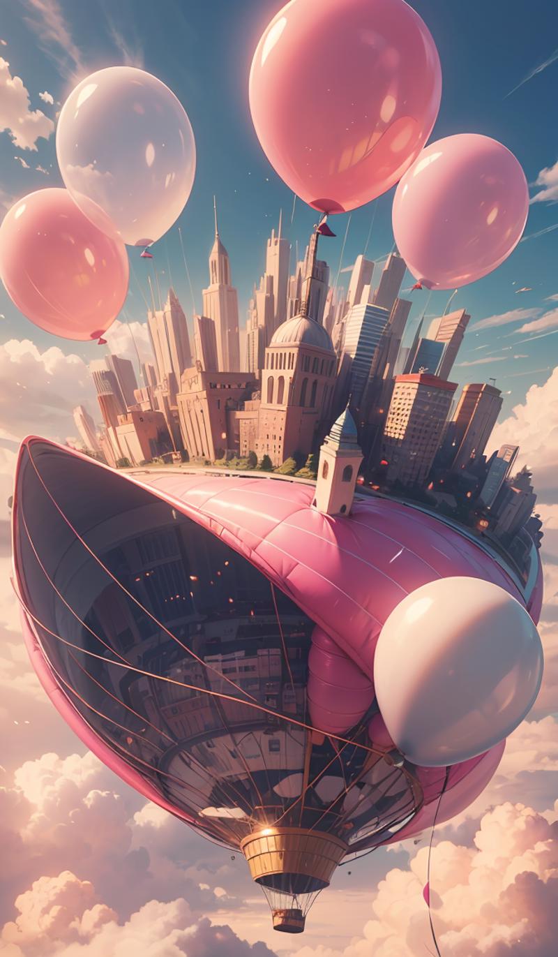 08795-413997334-giant pink balloon,cities floating on balloons,magnificent clouds,pink theme,.png